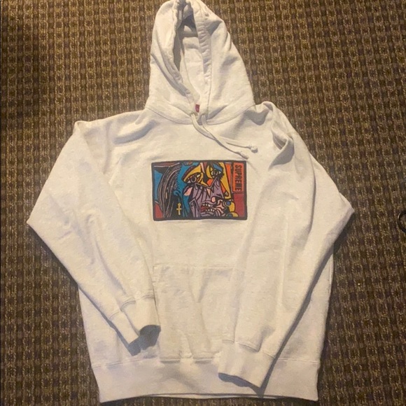 supreme chain stitch hoodie